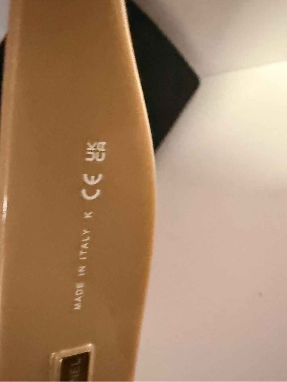 CHANEL Two-Tone Cat Eye Sunglasses in Black and Beige - Picture 8 of 10